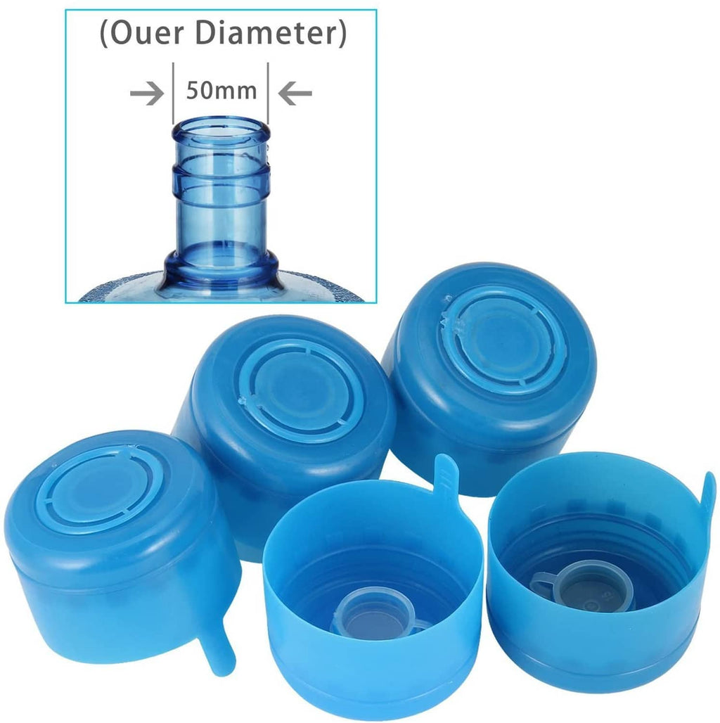 Blue snap-on non-spill replacement caps, set with circular tops and side latch