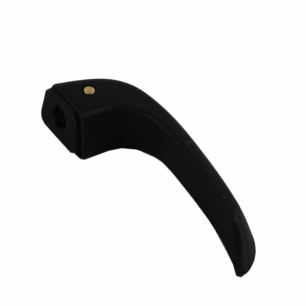 Interior door handle lever, black curved handle piece
