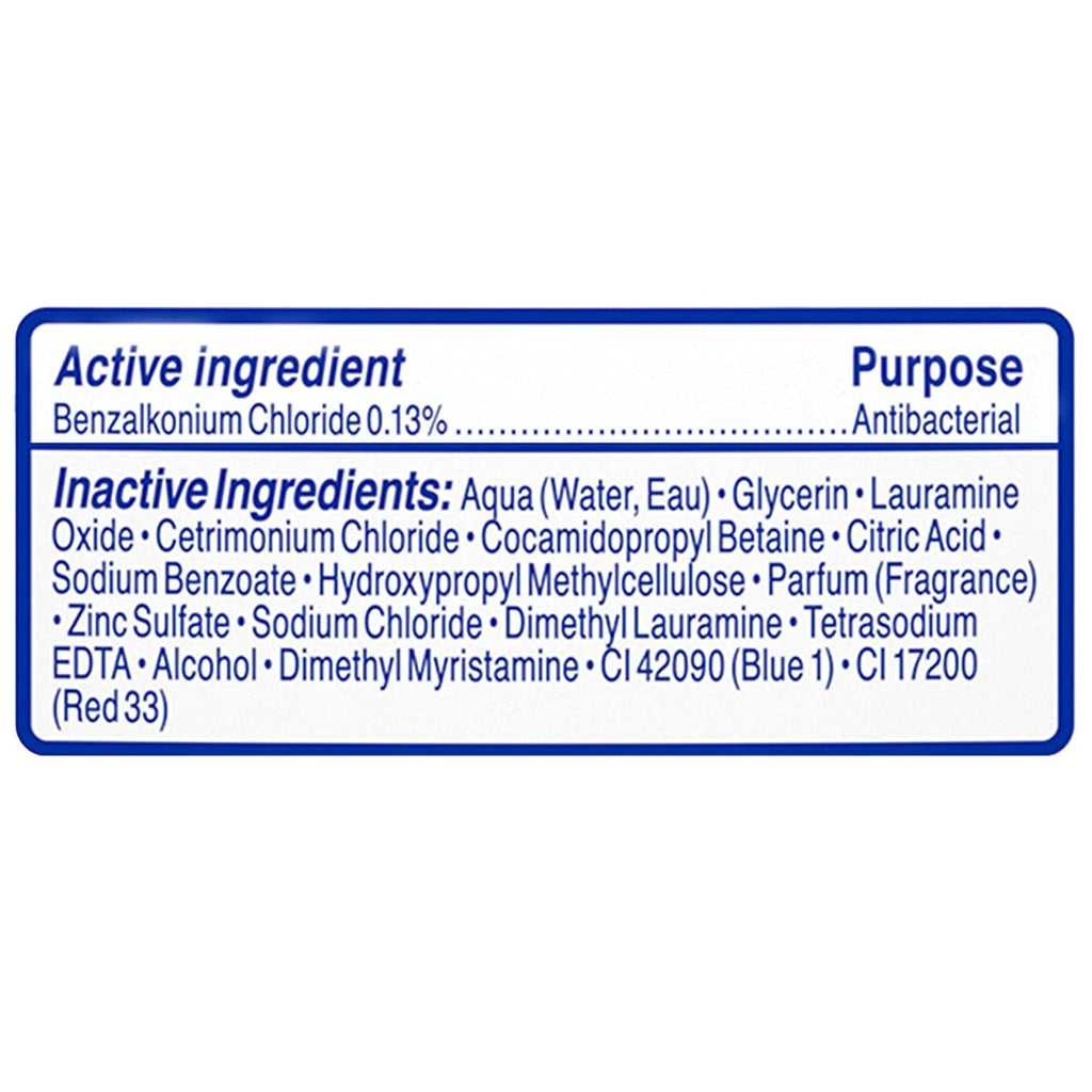 Dial antibacterial defense ingredients panel, active ingredient benzal... and purpose: antibacterial