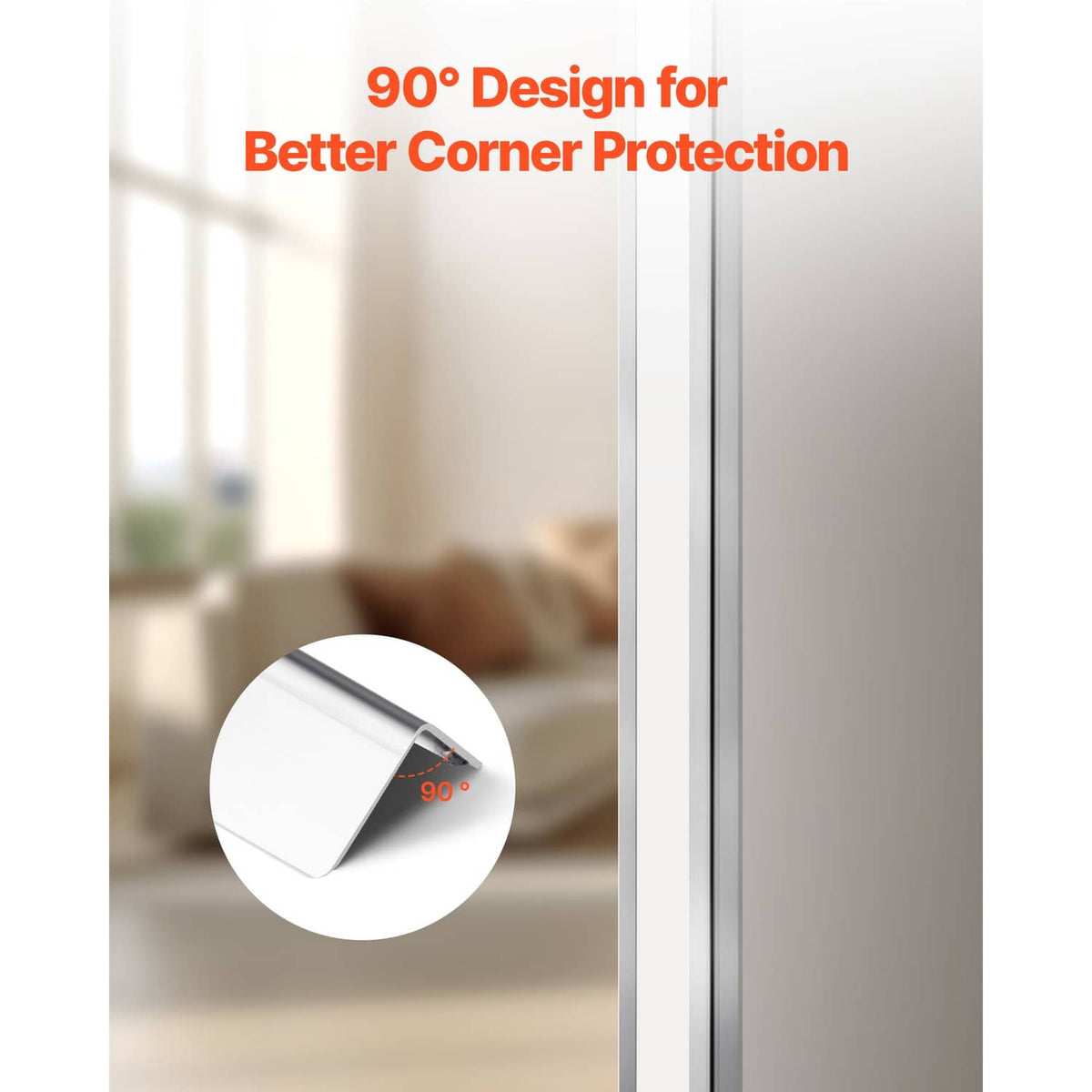 Stainless steel 90-degree corner guard for better wall corner protection