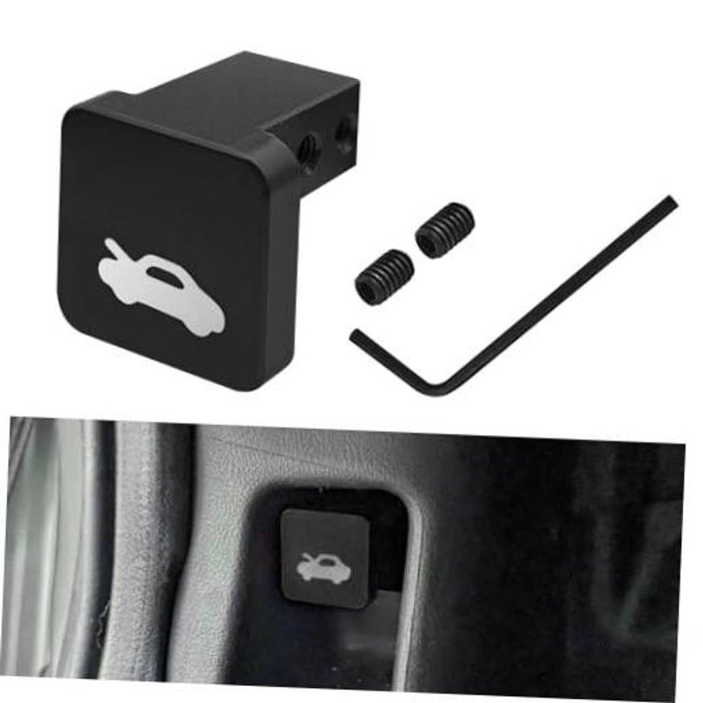 Black hood release latch handle with wrench, plus two replacement screws