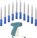 Tagging gun with 10 replacement needles, blue grips, and steel needle tips
