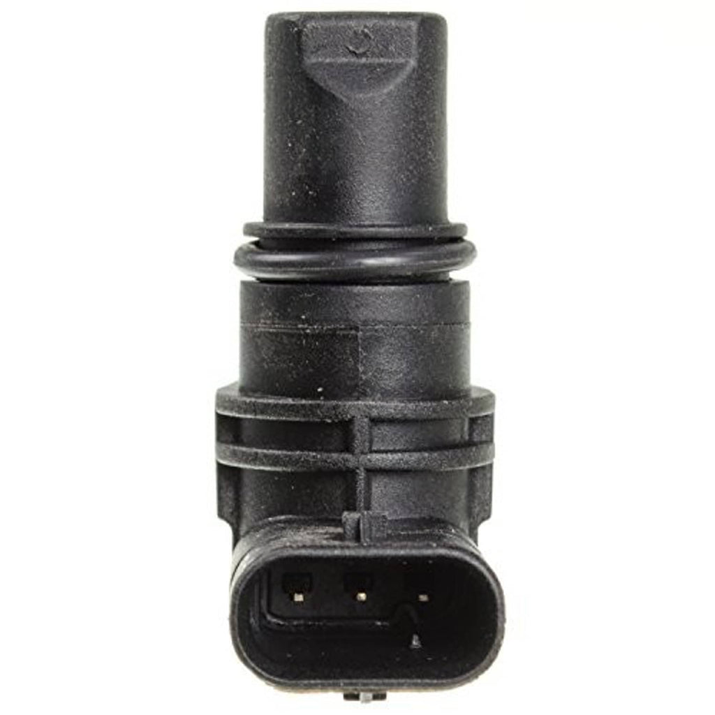 Camshaft position sensor with rear electrical plug and black connector housing
