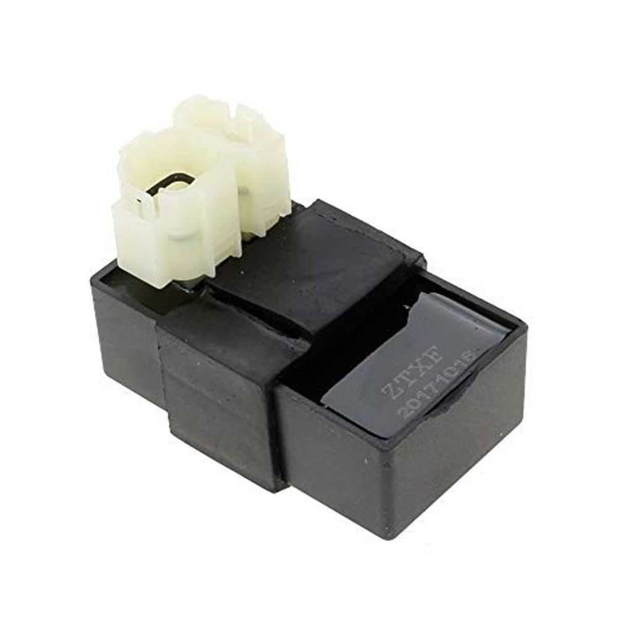 CDI ignition control module with white connector and black regulator-style housing