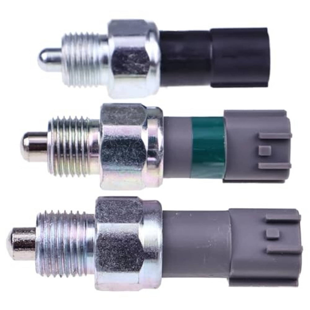 4WD transfer case neutral position sensor: three threaded units with black and gray housings
