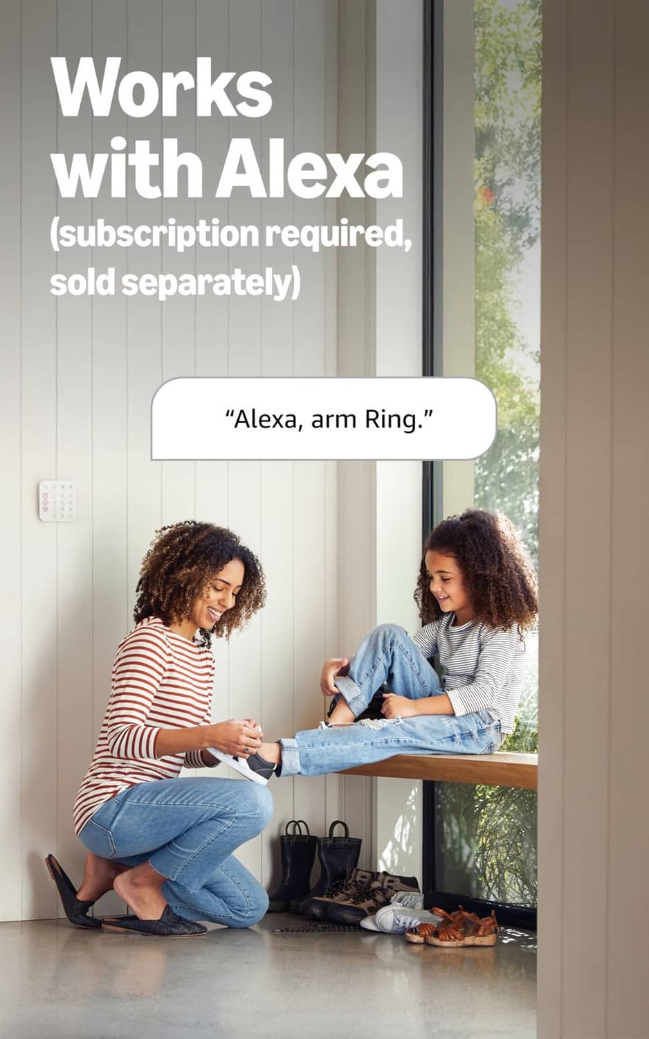 Ring alarm with Alexa prompt: keypad and smart home control inside