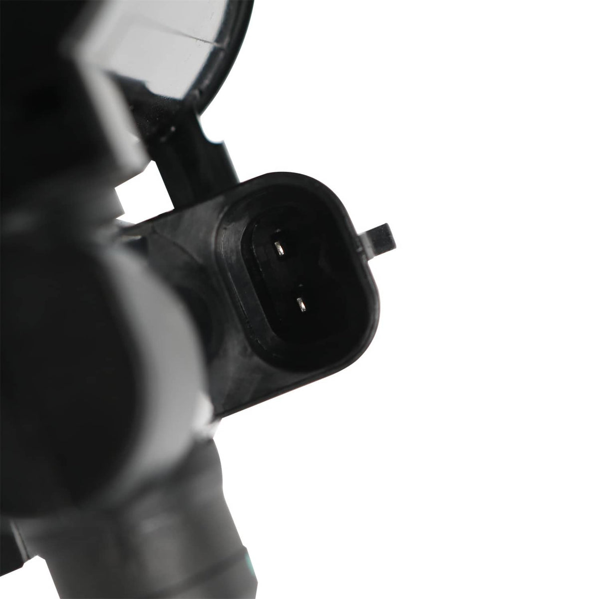 Vapor canister vent solenoid with 2-pin black electrical connector