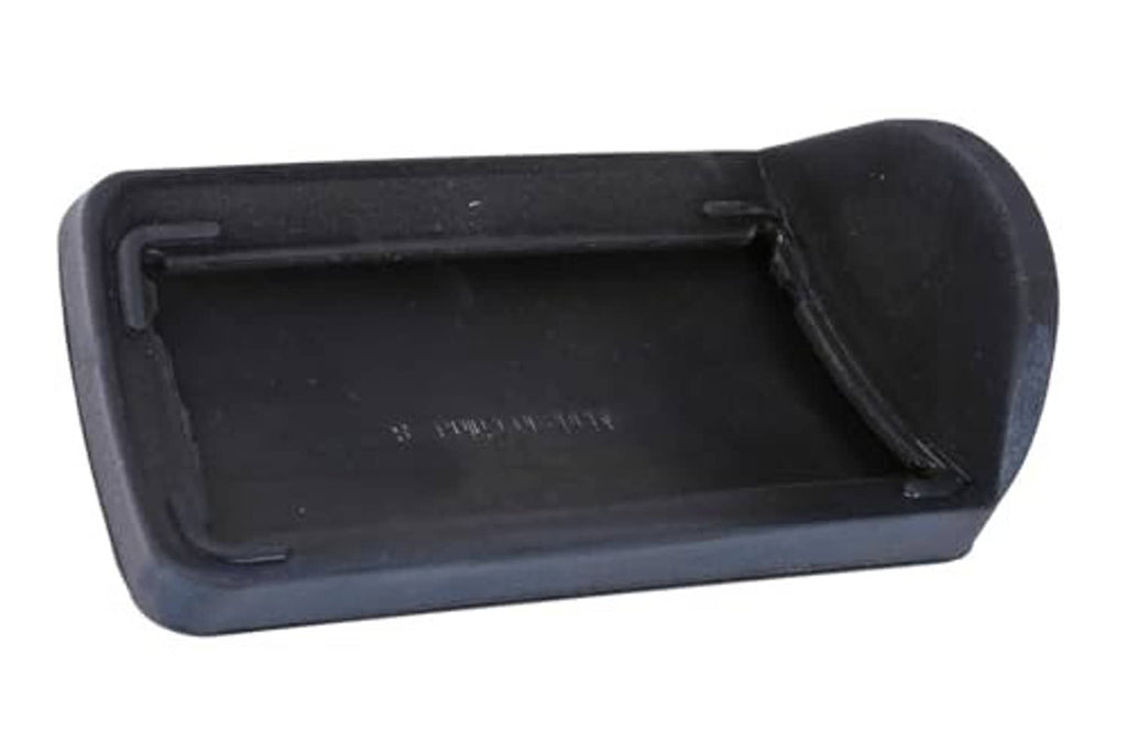 Brake pedal cover underside, dark molded base with open interior