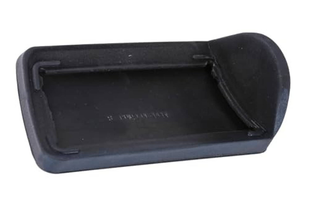 Brake pedal cover underside, dark molded base with open interior