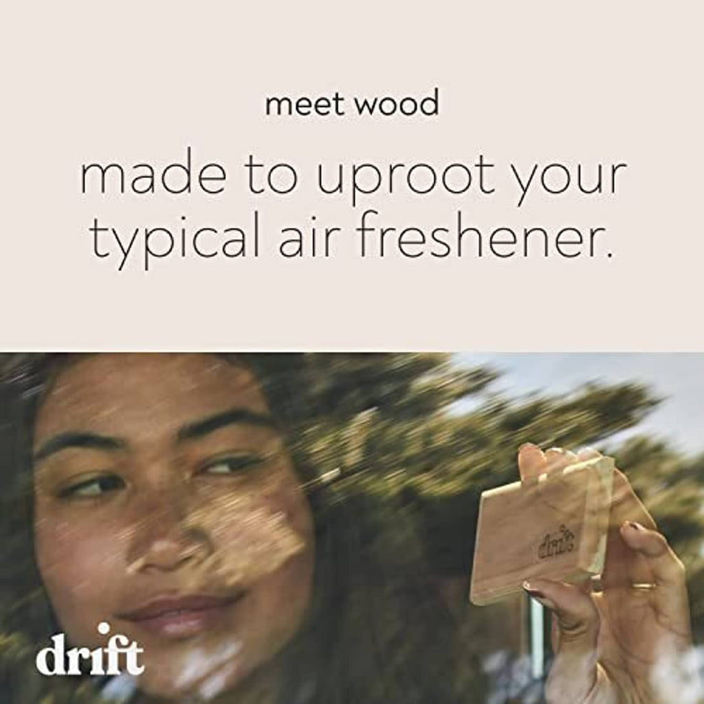 drift wood car air freshener held in hand for air fragrance