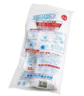 Disposable clear sushi gloves, Medium size, 50-pack in sealed bag.