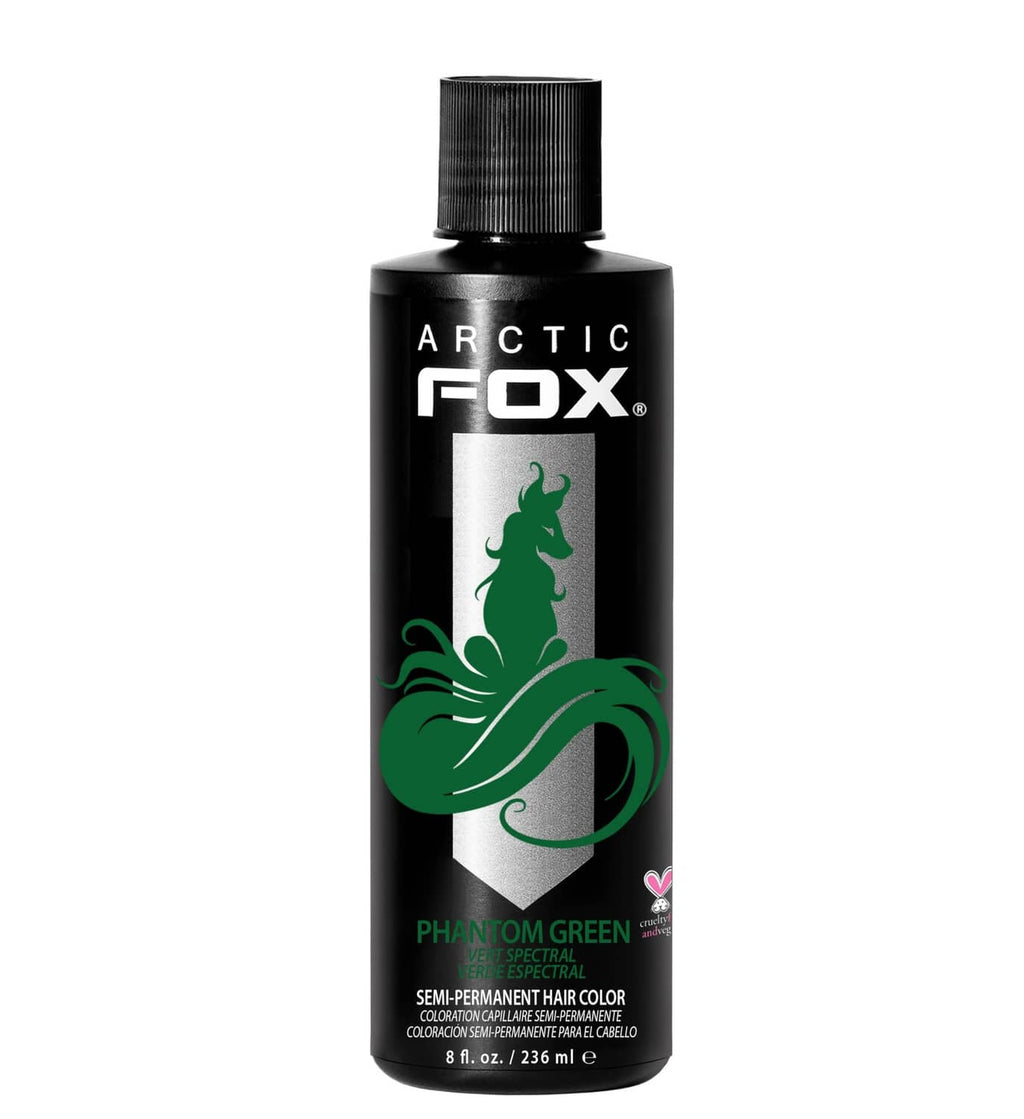 ARCTIC FOX semi-permanent hair color bottle, Phantom Green, 8 fl oz