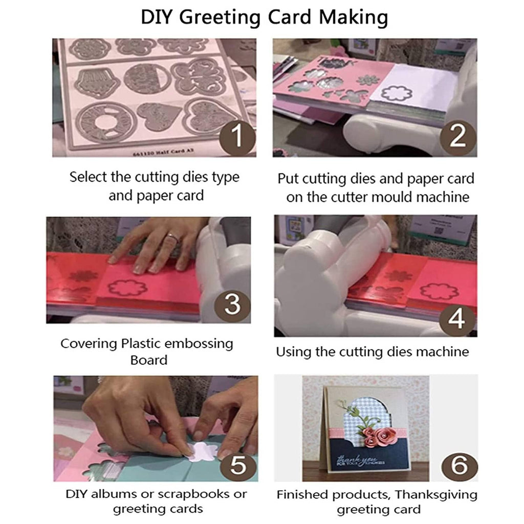 Cat metal die cuts demonstrated for DIY greeting cards on paper cards