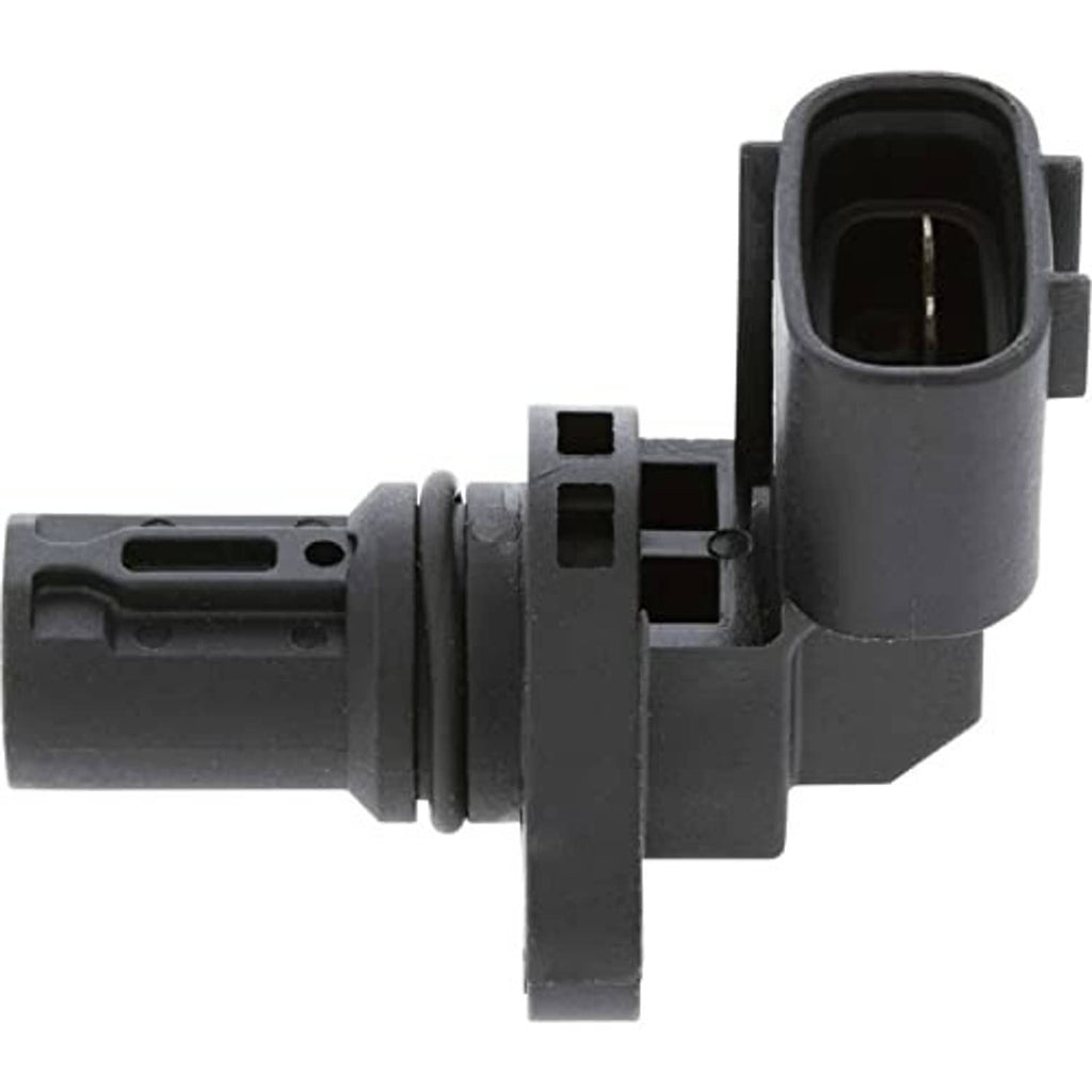 Camshaft position sensor with gray housing and angled connector outlet