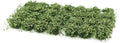 Green bushy shrub tuft strip set for tabletop scenery model kit