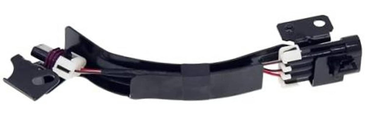 Cam position sensor connector with black wire harness and multi-pin plug ends.
