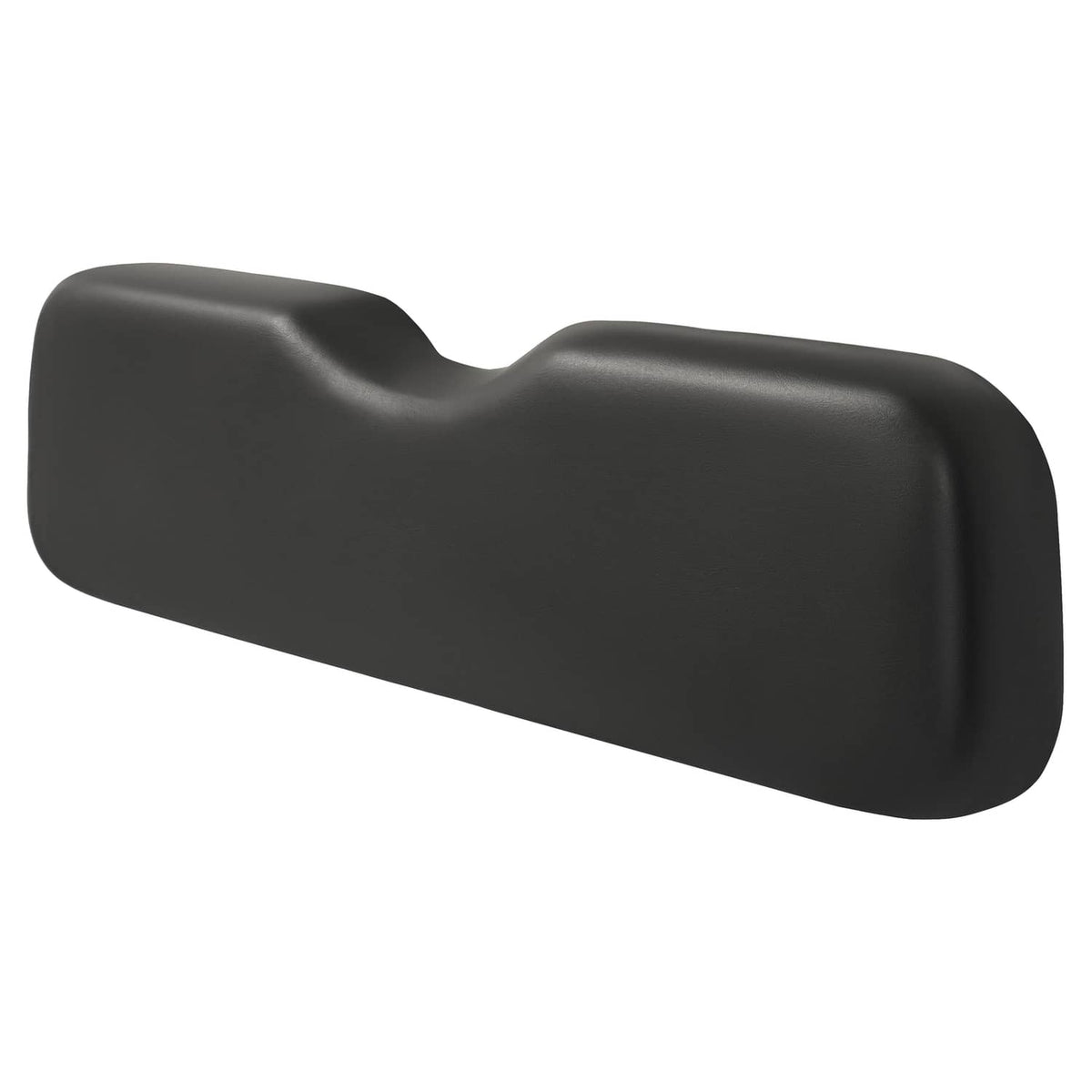 Golf cart seat back cushion in dark black with contoured side profile