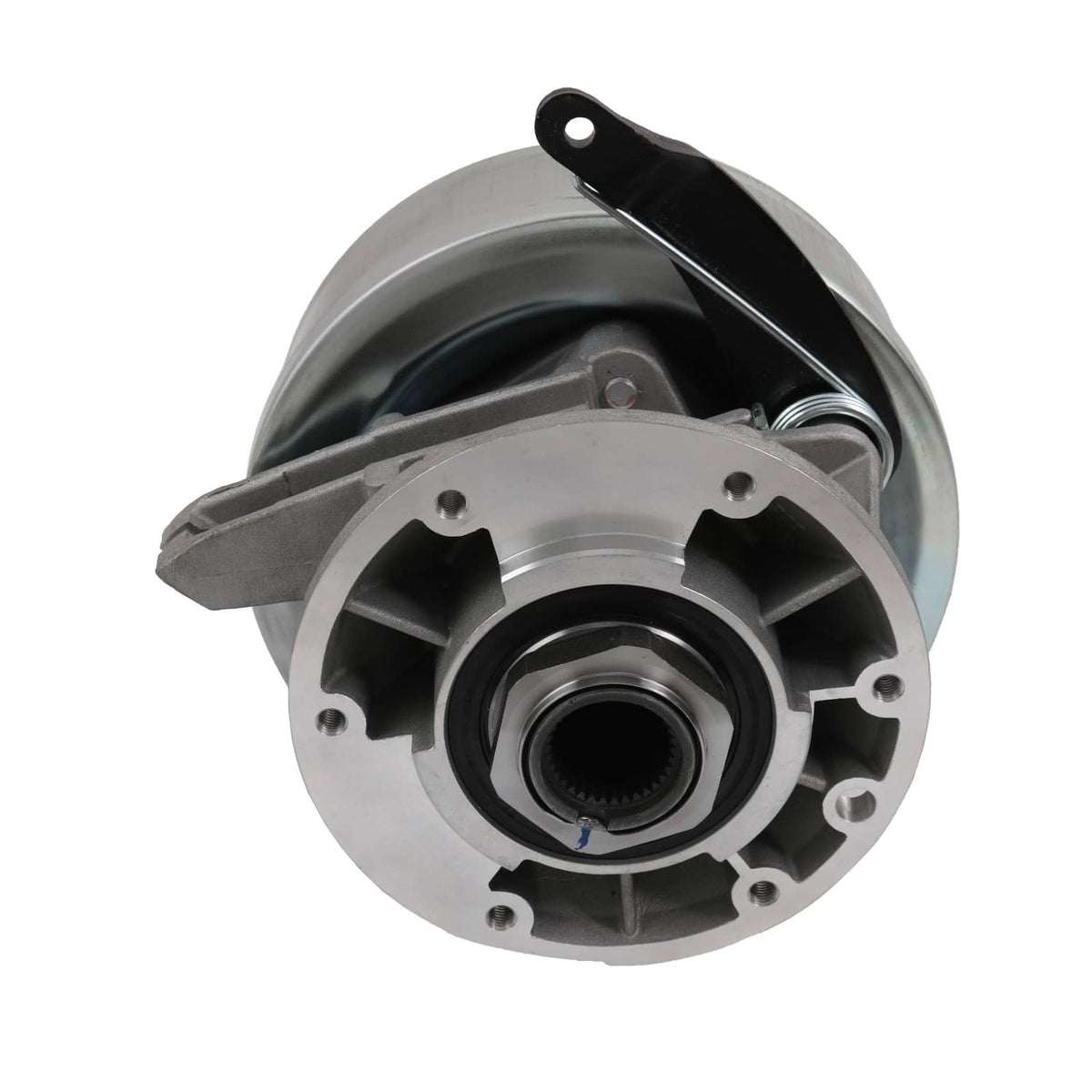 Parking brake actuator assembly with arm lever and central bearing opening