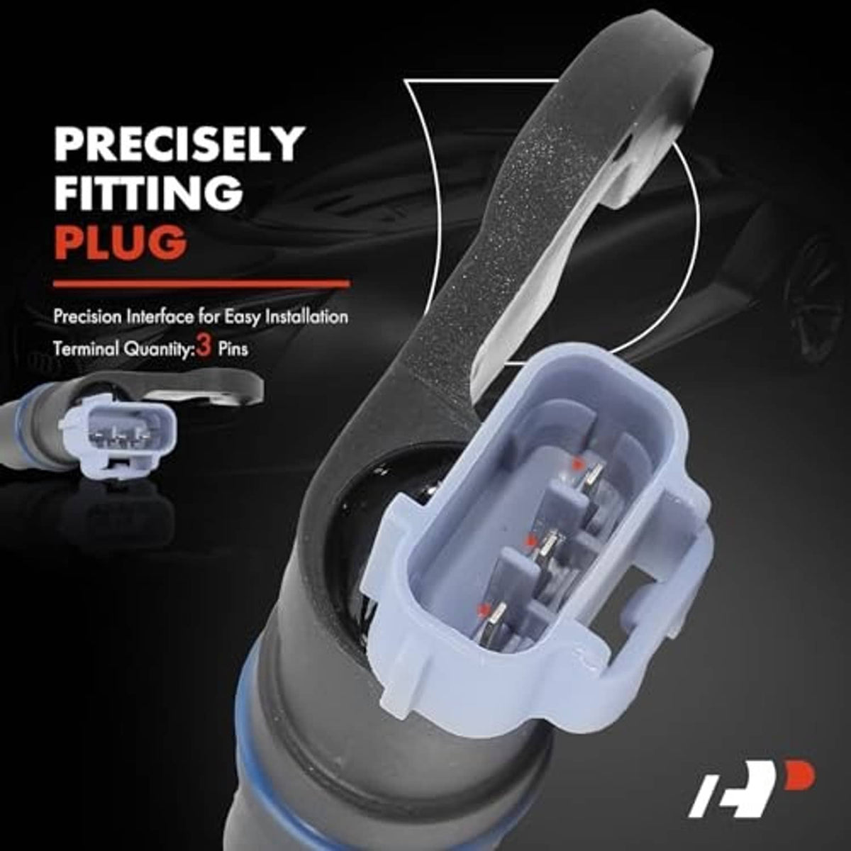 Precisely fitting plug diagram for camshaft position sensor with 3-pin connector
