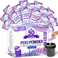 Lavender poo powder packets, pack of 50 for portable toilet gel, 0.35 oz each