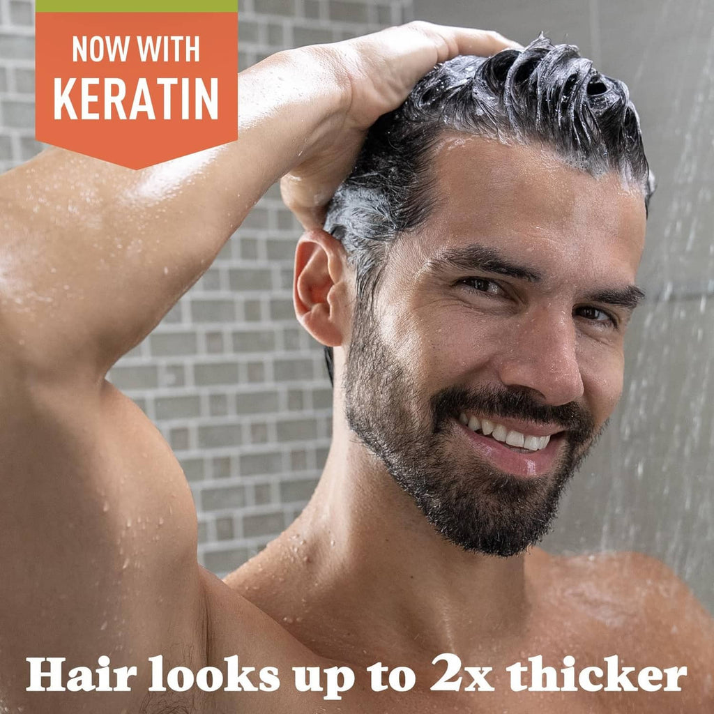 Gradual gray-reducing shampoo, brown cream tube with label and cap