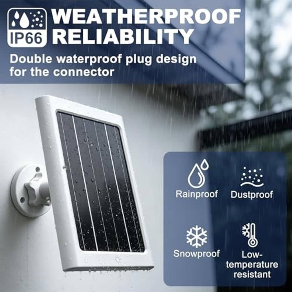 Weatherproof solar panel with raindrop spray effect and black photovoltaic glass