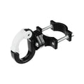 Electric scooter hanger hook with adjustable U-clamp and two screws, black and white