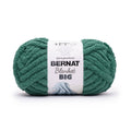 Bernat Blanket Big jumbo polyester yarn ball, dark teal green roving with label