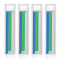 HB pencil lead refills, blue and green, in clear storage cases