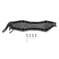 Black PE fuel caddy base kit with mounting tabs and included screws