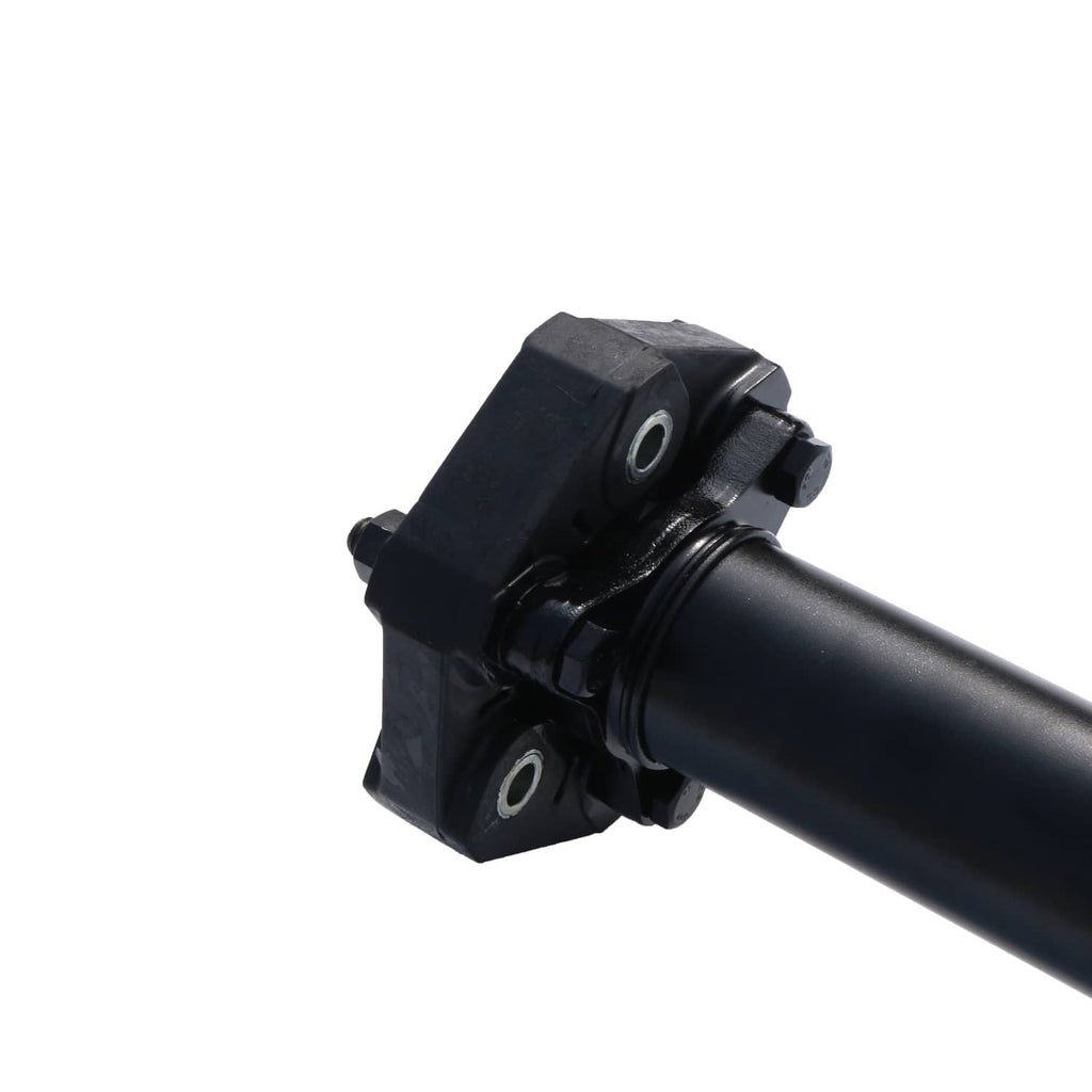 Rear drive prop shaft assembly with coupling housing and bushing, black steel