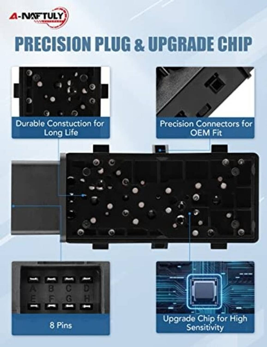 Power seat switch upgrade chip and precision plug product detail graphic