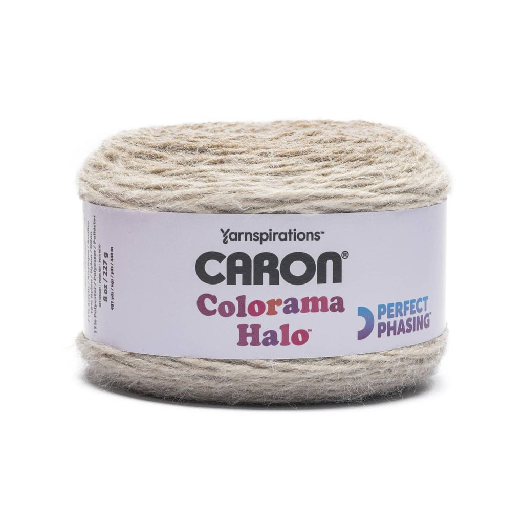Caron Colorama Halo bulky yarn skein, light nutmeg frost color