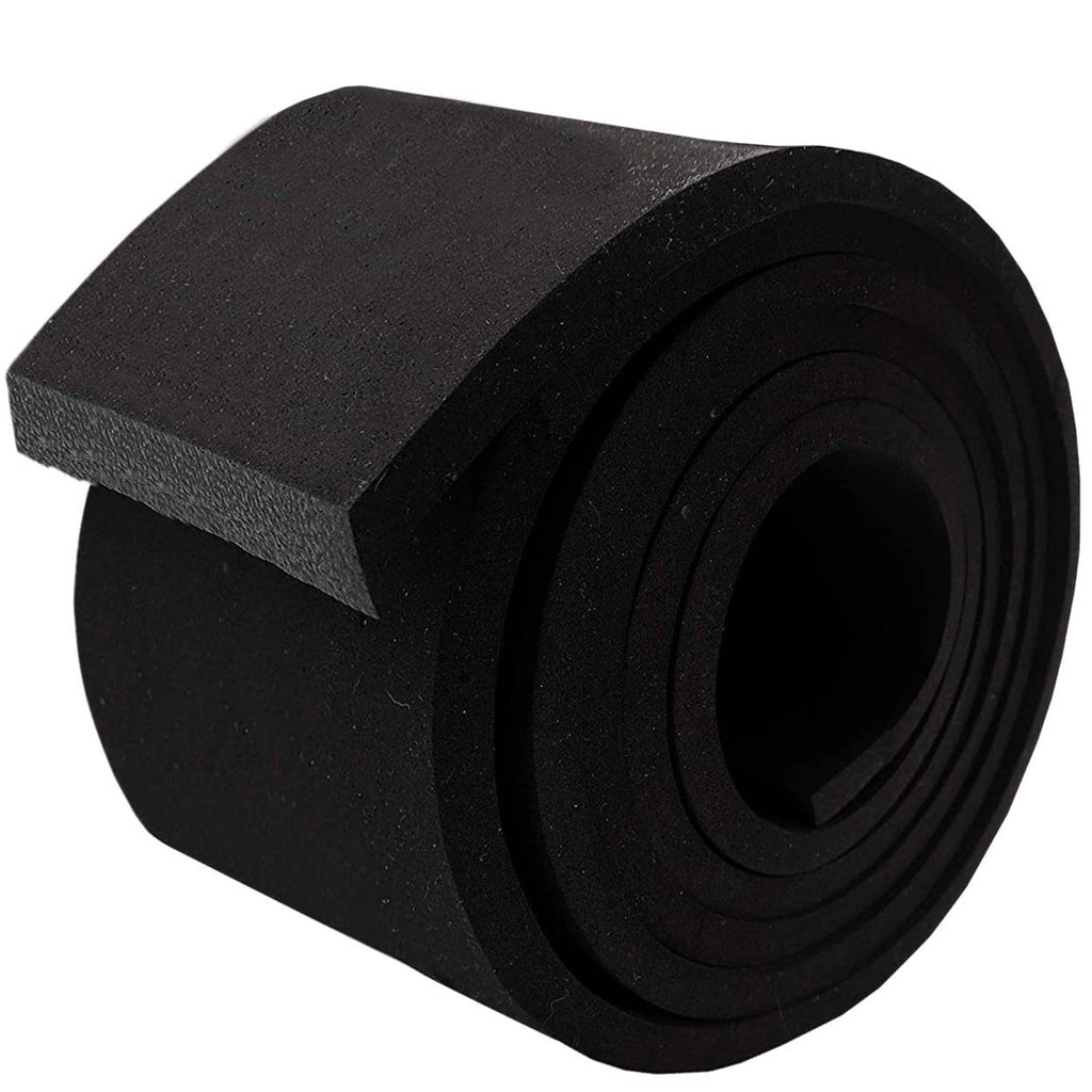 Neoprene foam strip roll, black closed-cell foam tape roll