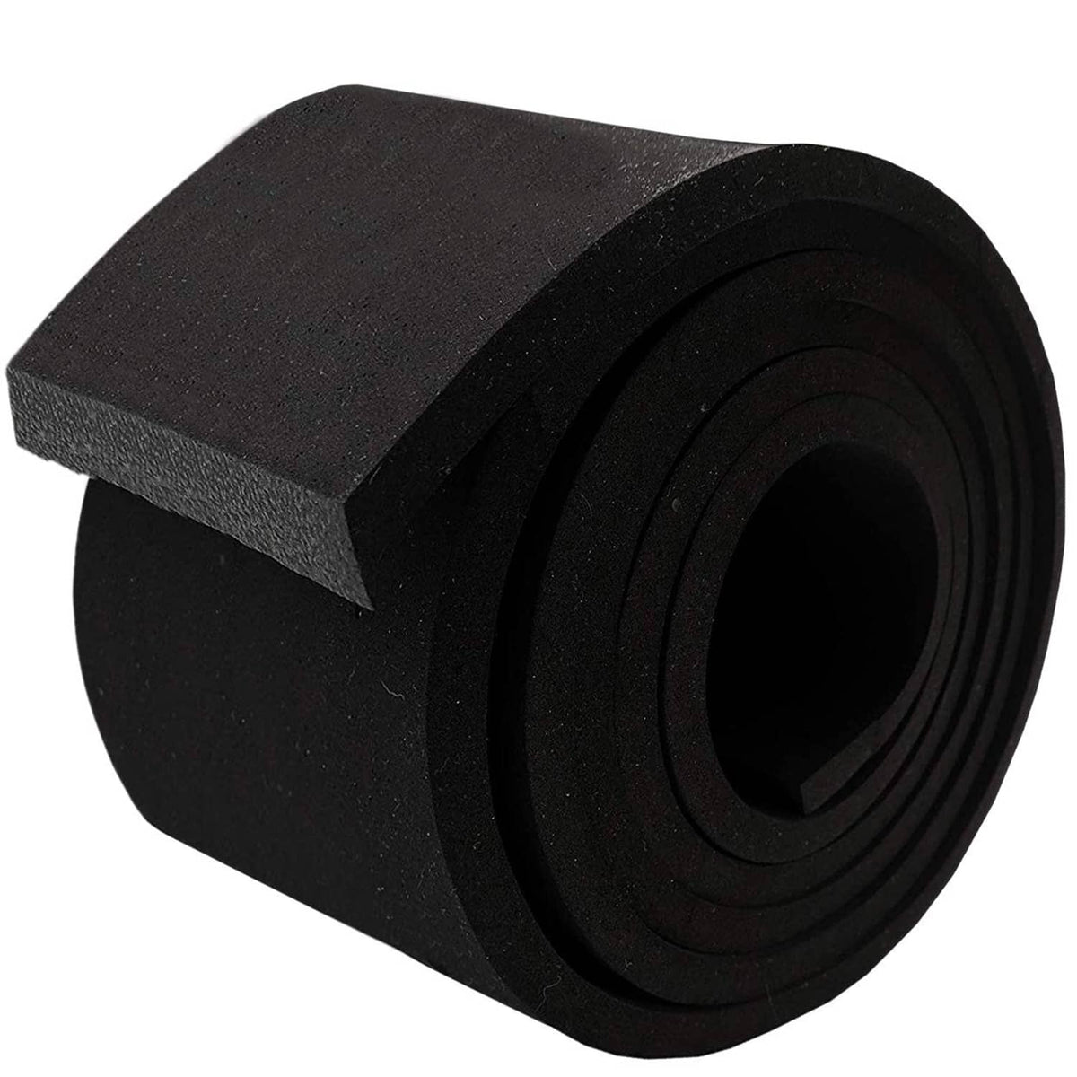Neoprene foam strip roll, black closed-cell foam tape roll