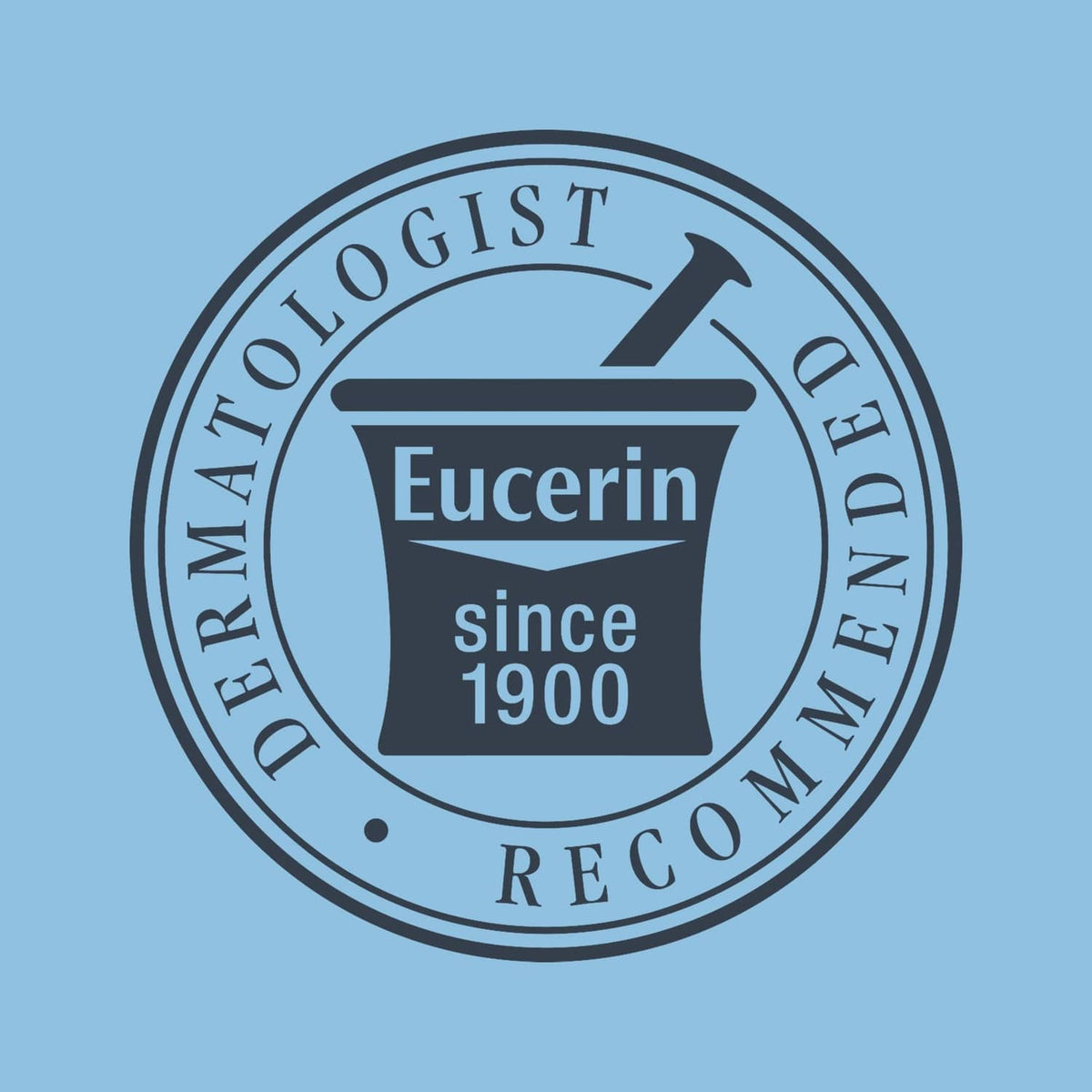 Eucerin since 1900 dermatologist recommended seal