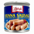 Libby's Vienna Sausage can with blue label and silver lid