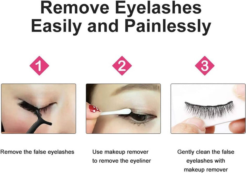 Magnetic lash kit removal guide with lash removal tool and applicators