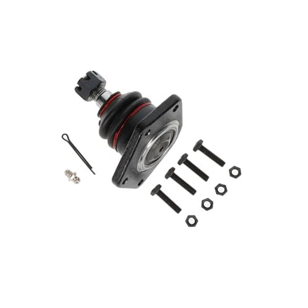 Front upper suspension ball joint kit with flange plate, red-sealed joint, and bolts and nuts