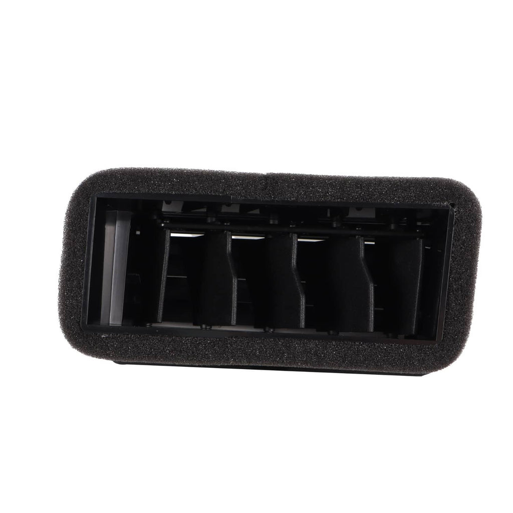Dashboard A/C air vent grille, rear view with foam frame, dark gray/black.