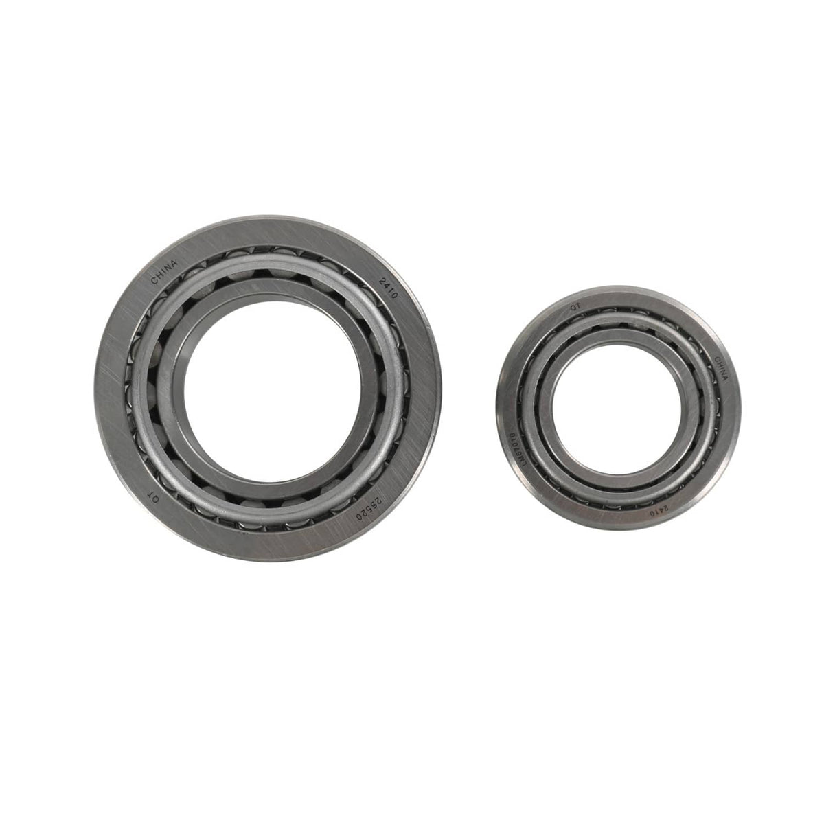 Trailer wheel bearing set: two bearings shown from different angles
