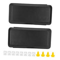 Front bumper guard pads set, dark gray rectangular covers with textured surface