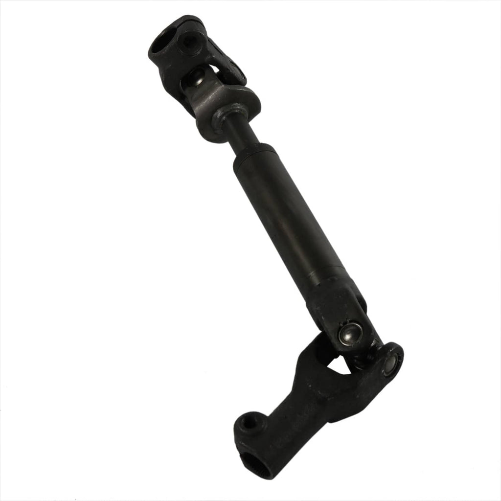 Steering intermediate shaft assembly with U-joint yokes and pin mount, black