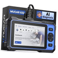 MUCAR 632 OBD2 scanner with black cable and blue-framed display for diagnostics