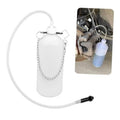 Brake bleeder bottle kit with white reservoir, clear hose, and black hose connector