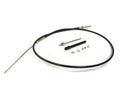 Shift cable kit with black cable loop, brass ends, and small hardware pieces.