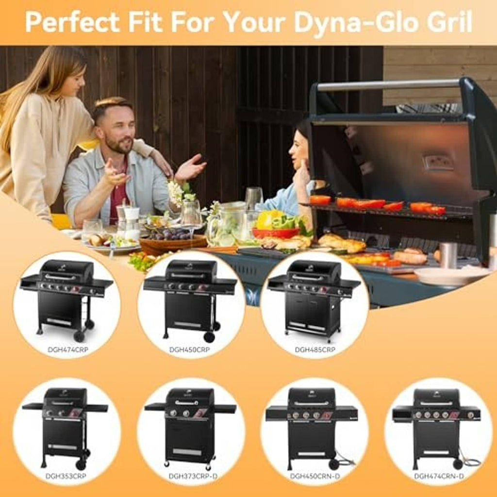 Dyna-Glo grill heat plate replacement, black metal set with multiple plates