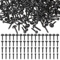 Black safety eyes for crocheting, round eyes with locking pegs, assorted sizes in bulk