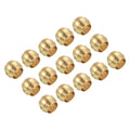 4mm brass compression sleeve ferrules, gold tone, 15-pack