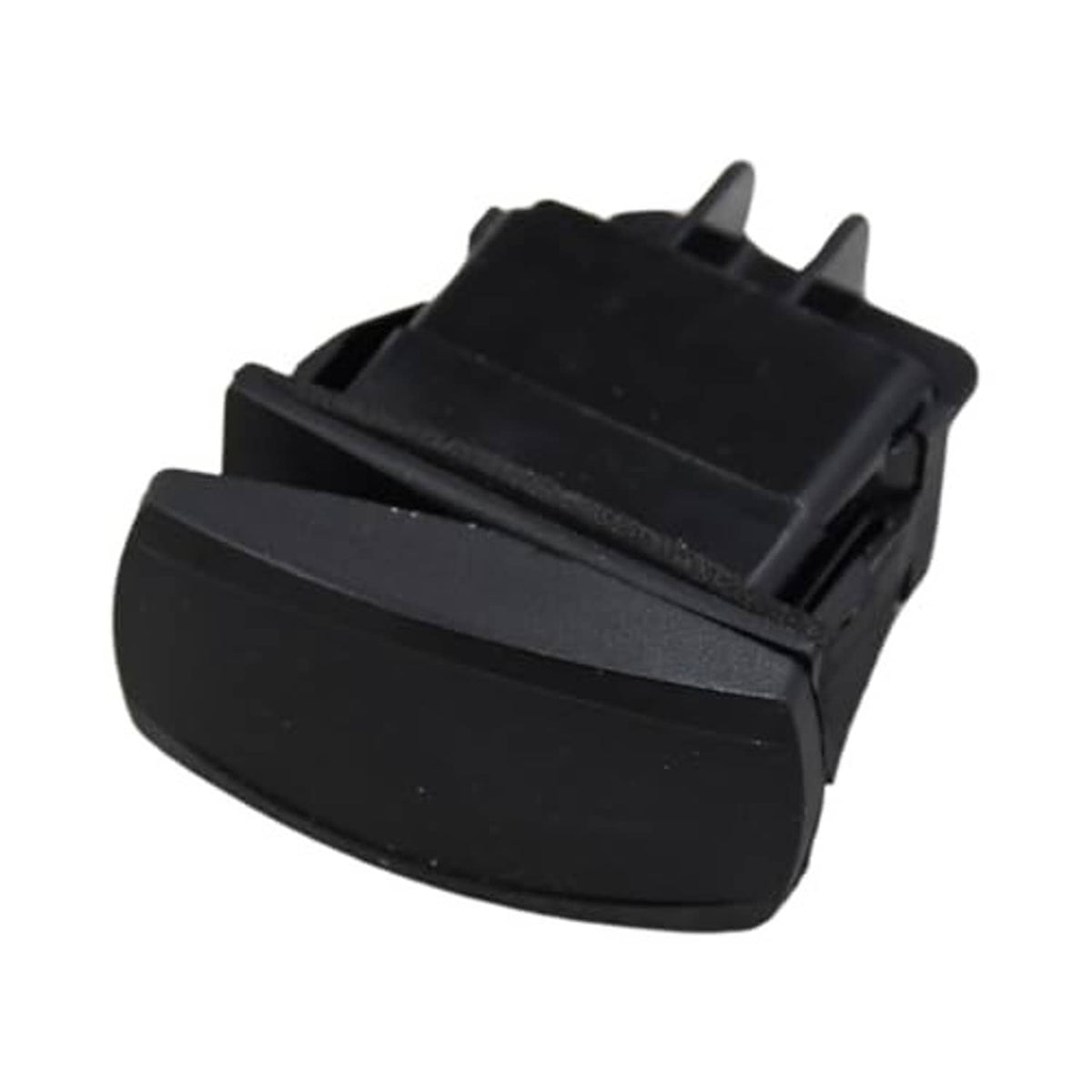 Black forward/reverse switch cover with raised actuator and side mounting prongs